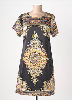 Rochie scurtă mâneci scurte mâneci scurte negru MOLLY BRACKEN femme