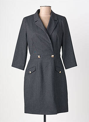 Rochie scurtă mâneci 3/4 mâneci 3/4 gri MORGAN femme