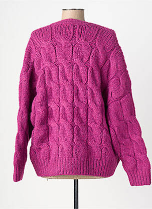 Vestă cu mâneci lungi strânsă pe partea de jos violet MOLLY BRACKEN femeie