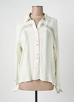 Cămașă țesătură crep mâneci lungi bej VILA femeie
