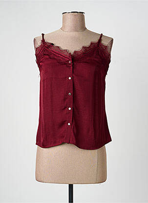 Top elasticitate bretele subțiri roșu MORGAN femme