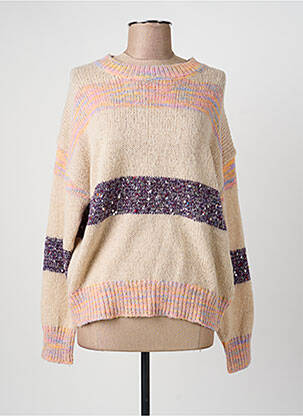 Pulover elasticitate mâneci lungi bej MOLLY BRACKEN femeie