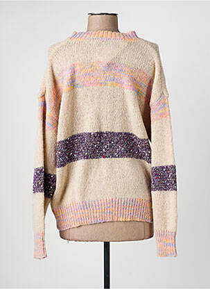 Pulover elasticitate mâneci lungi bej MOLLY BRACKEN femeie