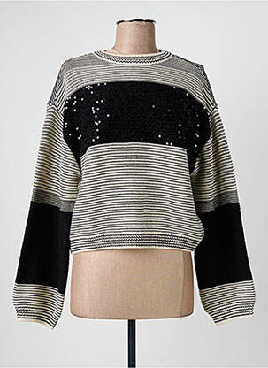 Pulover elasticitate mâneci lungi negru VILA femeie