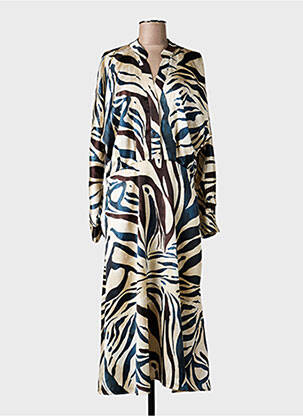 Rochie lungă mâneci lungi mâneci lungi bej SALSA femme