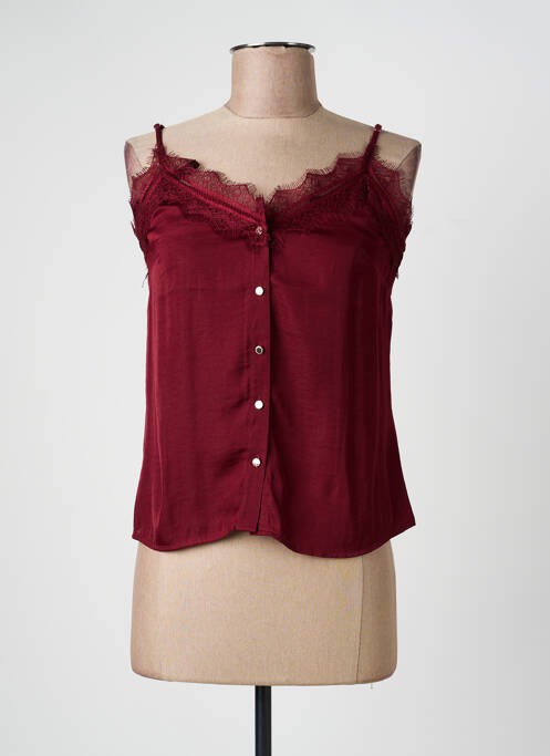 Top elasticitate bretele subțiri roșu MORGAN femme