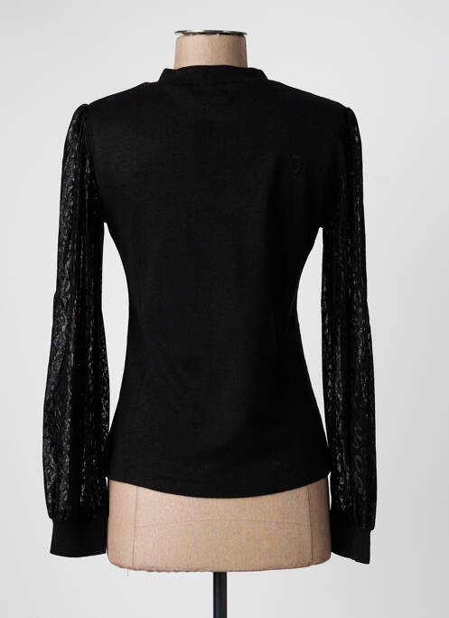 Top elasticitate mâneci lungi negru MOLLY BRACKEN femme