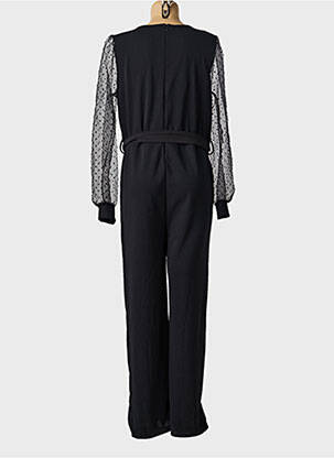 Salopetă-pantalon închidere cu fermoar la spate mâneci lungi negru JOLIFLY & JUSTINE Y femeie