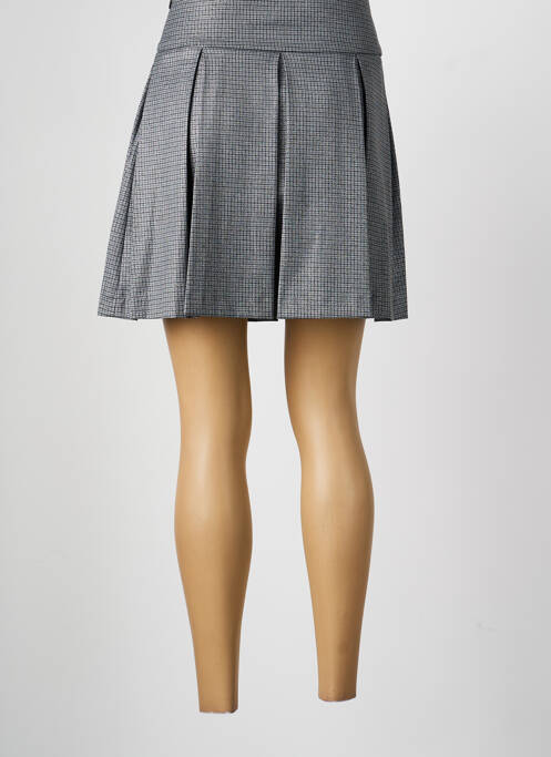 Fustă scurtă croială evazată gri MORGAN femme