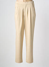 Pantalon drept talie elastică bej B.YOUNG femeie