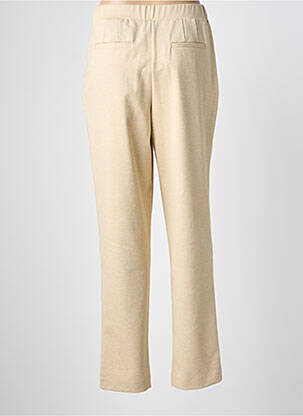 Pantalon drept talie elastică bej B.YOUNG femeie