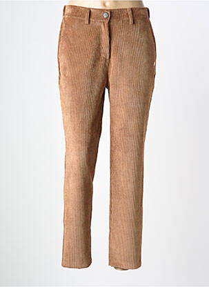 Pantalon slim talie elastică maro LOLA ESPELETA femeie