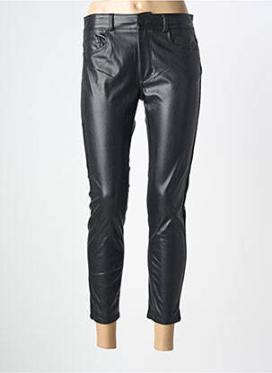 Pantalon 7/8 închidere cu fermoar sub clapetă cu nasturi negru SALSA femeie