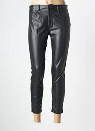Pantalon 7/8 închidere cu fermoar sub clapetă cu nasturi negru SALSA femeie