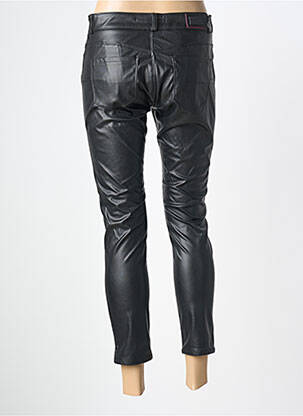 Pantalon 7/8 închidere cu fermoar sub clapetă cu nasturi negru SALSA femeie
