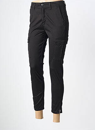 Pantalon 7/8 închidere cu fermoar sub clapetă cu nasturi negru SALSA femeie
