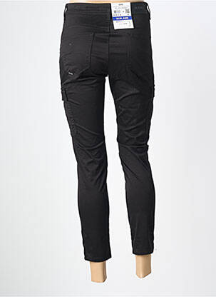 Pantalon 7/8 închidere cu fermoar sub clapetă cu nasturi negru SALSA femeie
