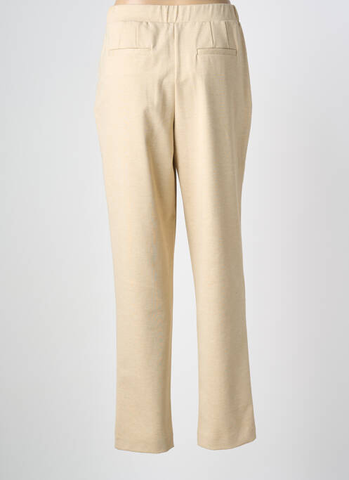 Pantalon drept talie elastică bej B.YOUNG femme