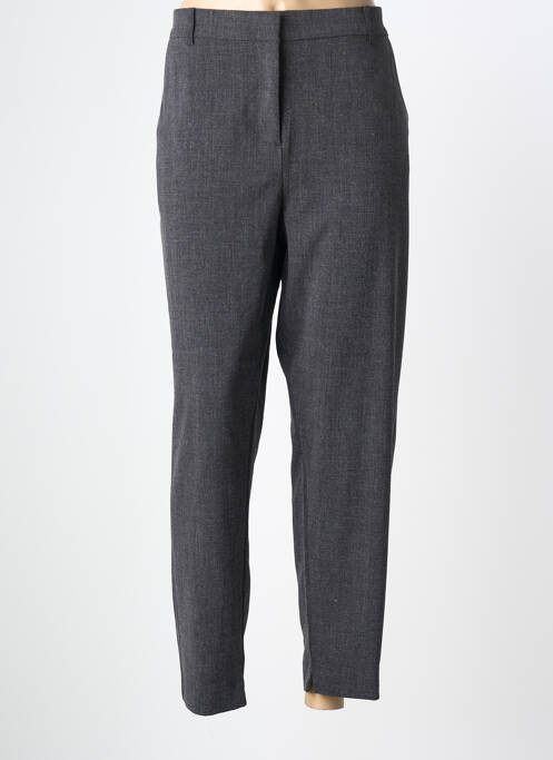 Pantalon drept închidere cu fermoar sub clapetă cu cârlig gri B.YOUNG femme