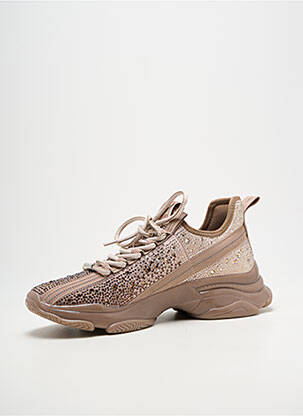 Adidași țesătură satinată toc de 4 la 6 cm bej STEVE MADDEN femeie