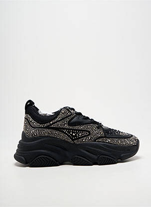 Adidași vârf rotund toc de 4 la 6 cm negru STEVE MADDEN femeie