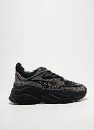 Adidași vârf rotund toc de 4 la 6 cm negru STEVE MADDEN femme