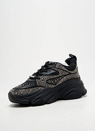 Adidași vârf rotund toc de 4 la 6 cm negru STEVE MADDEN femeie