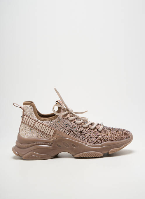 Adidași țesătură satinată toc de 4 la 6 cm bej STEVE MADDEN femme