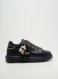 Adidași țesătură țesătură cu sclipici toc de 4 la 6 cm negru KARL LAGERFELD femme