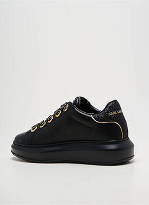 Adidași țesătură țesătură cu sclipici toc de 4 la 6 cm negru KARL LAGERFELD femeie