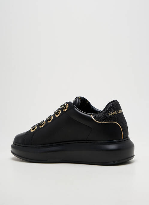 Adidași țesătură țesătură cu sclipici toc de 4 la 6 cm negru KARL LAGERFELD femme