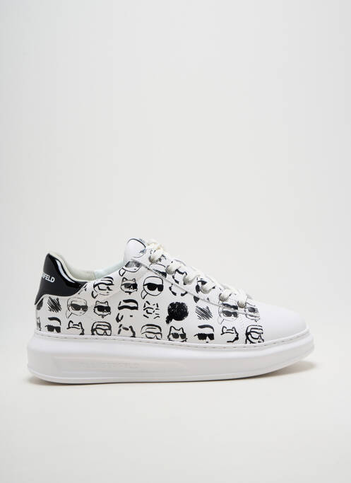Adidași branț detașabil toc de 4 la 6 cm alb KARL LAGERFELD femme