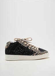 Adidași țesătură țesătură cu sclipici toc plat până la 3 cm negru TWELVE femeie