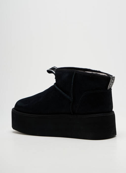 Botine/ghete umplută toc de 4 la 6 cm negru KARL LAGERFELD femme