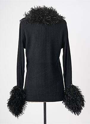 Vestă cu mâneci lungi guler rotund negru TWINSET femeie