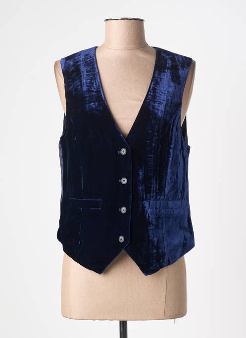 Vestă fără mâneci căptușeală albastru JANE BLUE femme