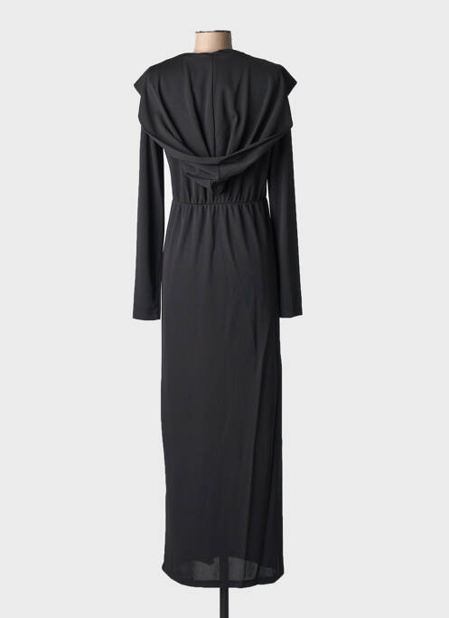 Rochie lungă croială cambrată mâneci lungi negru TWINSET femme