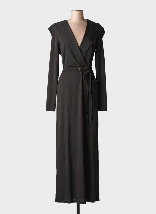 Rochie lungă mâneci lungi mâneci lungi negru TWINSET femme