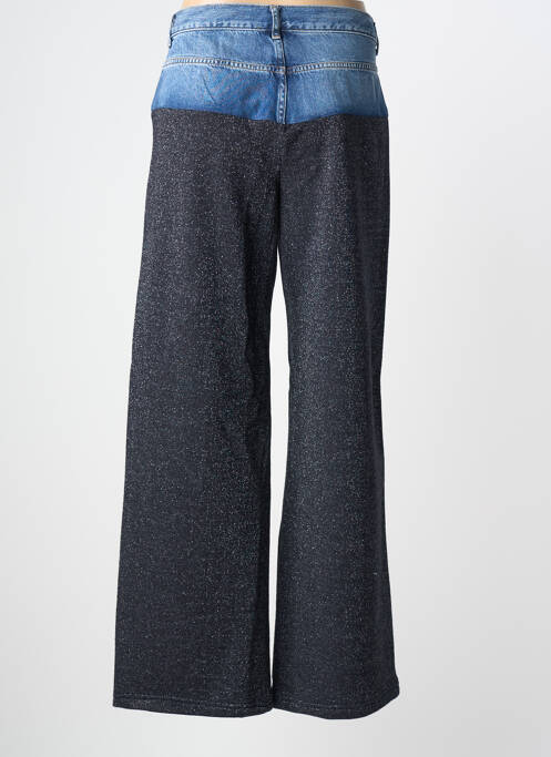 Pantalon larg închidere cu fermoar sub clapetă cu nasturi mărime normală albastru LIU JO femme