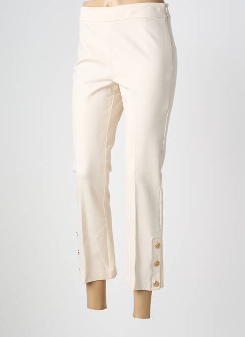 Pantalon trei sferturi elasticitate mărime normală bej TWINSET femme