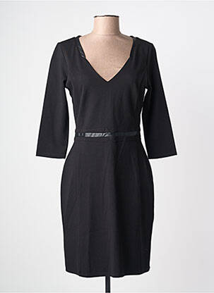 Rochie midi mâneci 3/4 mâneci 3/4 negru SURKANA femeie