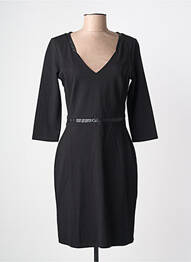 Rochie midi mâneci 3/4 mâneci 3/4 negru SURKANA femeie