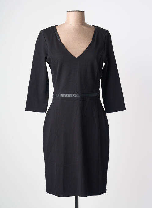 Rochie midi mâneci 3/4 mâneci 3/4 negru SURKANA femme