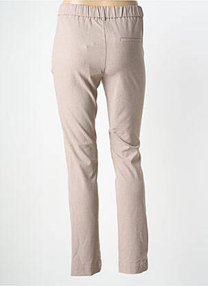 Pantalon slim talie elastică mărime normală bej BRANDTEX femeie