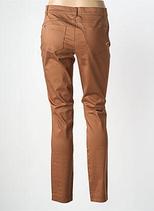 Pantalon slim țesătură poplin mărime normală maro STREET ONE femeie
