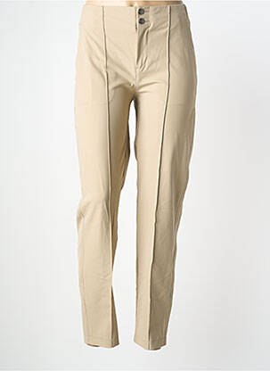 Pantalon slim talie elastică mărime normală bej STREET ONE femeie