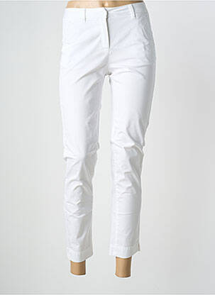 Pantalon 7/8 elasticitate mărime normală alb BRANDTEX femeie