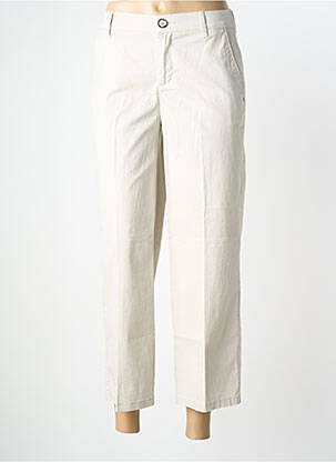 Pantalon 7/8 elasticitate mărime normală bej STREET ONE femme