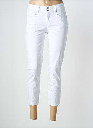 Pantalon 7/8 elasticitate mărime normală alb STREET ONE femme