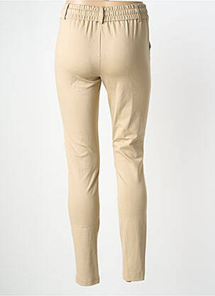 Pantalon slim talie elastică mărime normală bej COPENHAGEN femeie